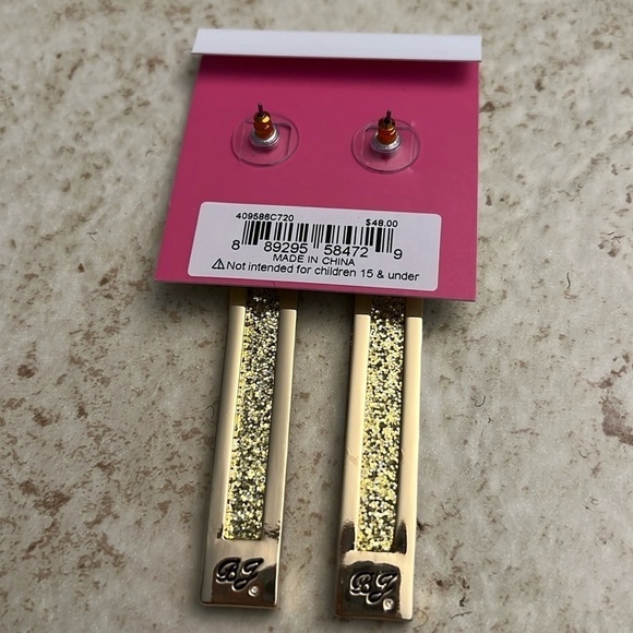 Betsey Johnson Ruler Earrings New Teacher Gift - Picture 4 of 6